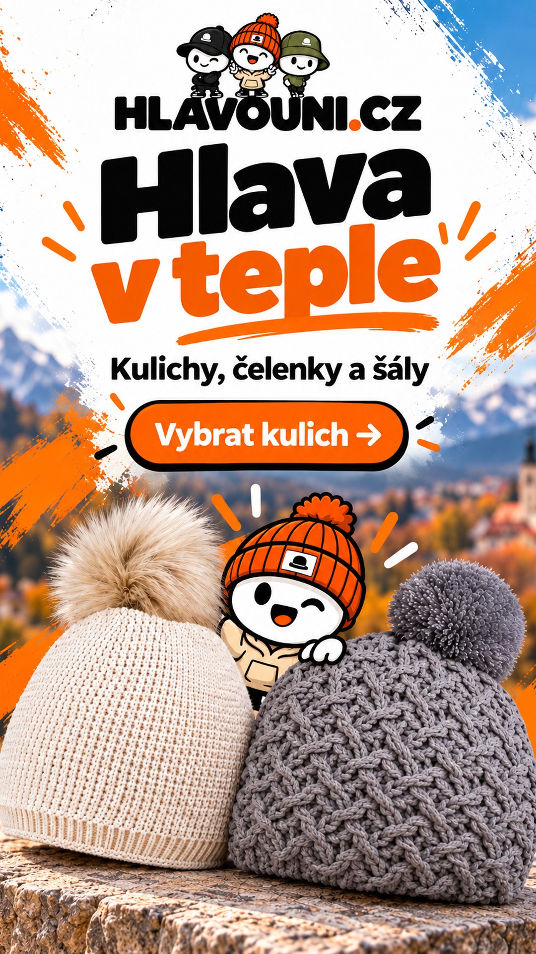 Hlavouni.cz: kulichy, čelenky a šály